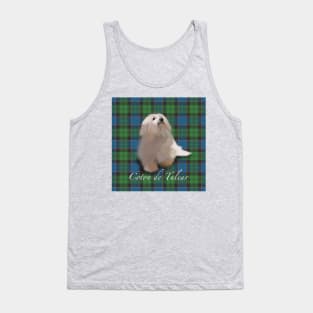 coton de tulear tartan Tank Top